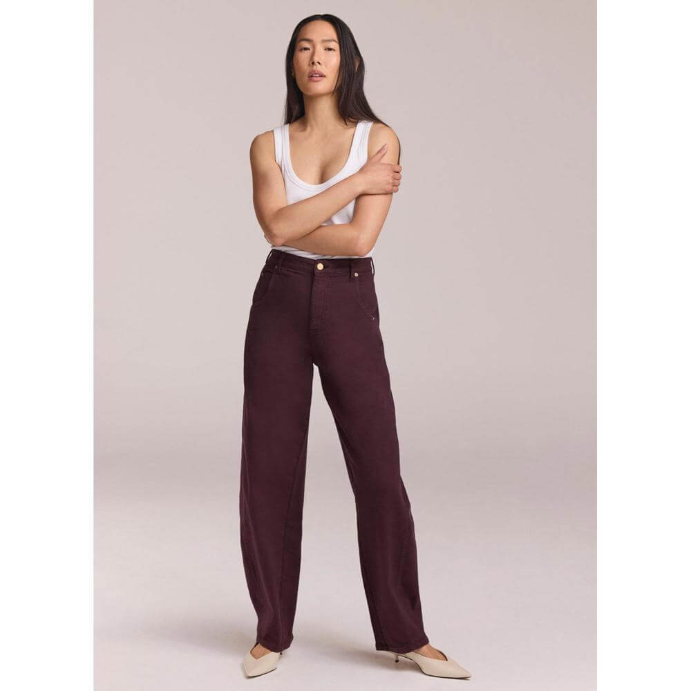 Mint Velvet Burgundy Relaxed Ultimate Barrel Le